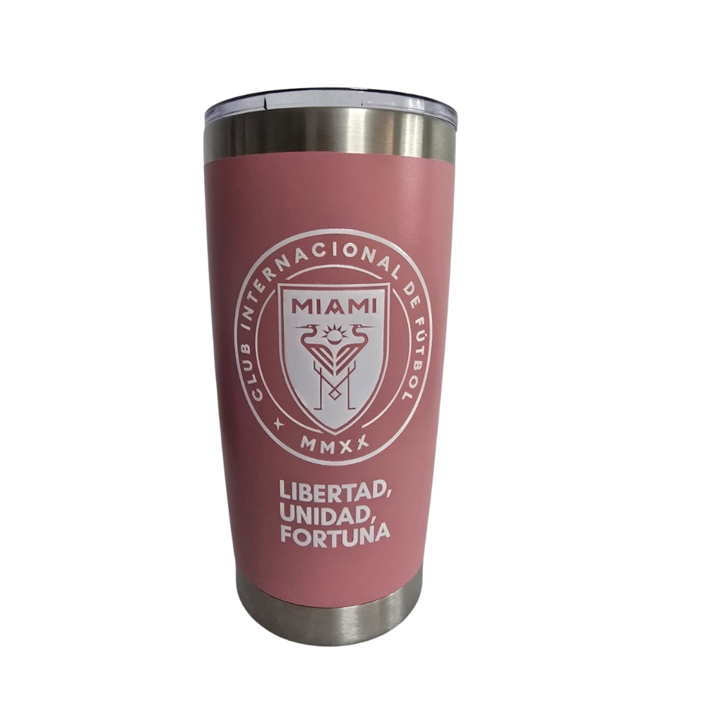 Custom Stainless Steel Tumbler_miami team_pink