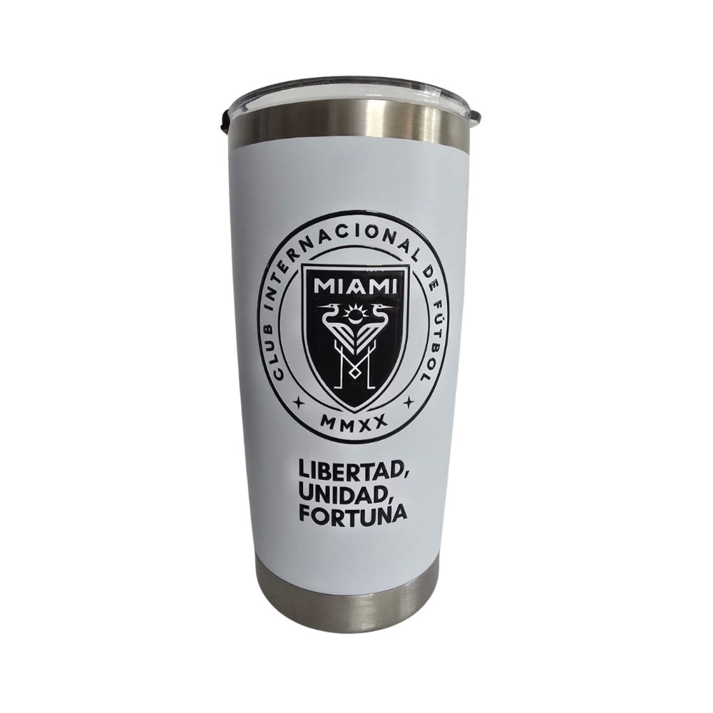Custom Stainless Steel Tumbler_miami team_white