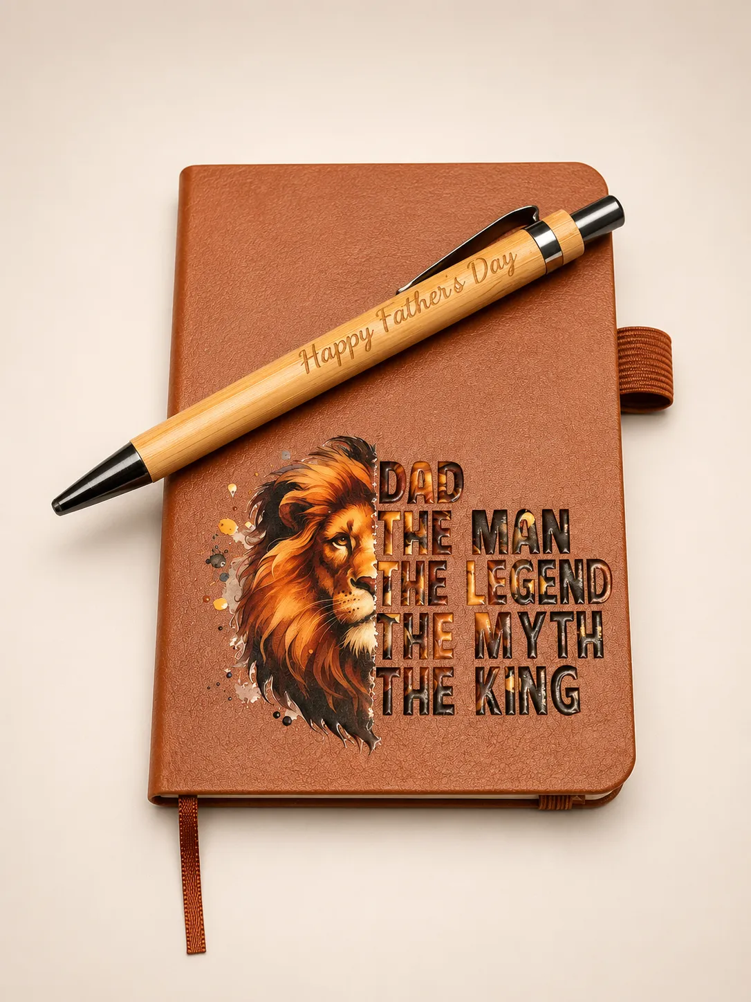 Personalized 112-Page Notebook with Bamboo Pen