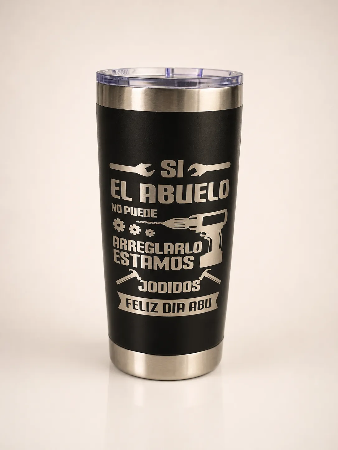 Personalized Laser Engraved Stainless Steel Tumbler 20 oz – Father’s Day