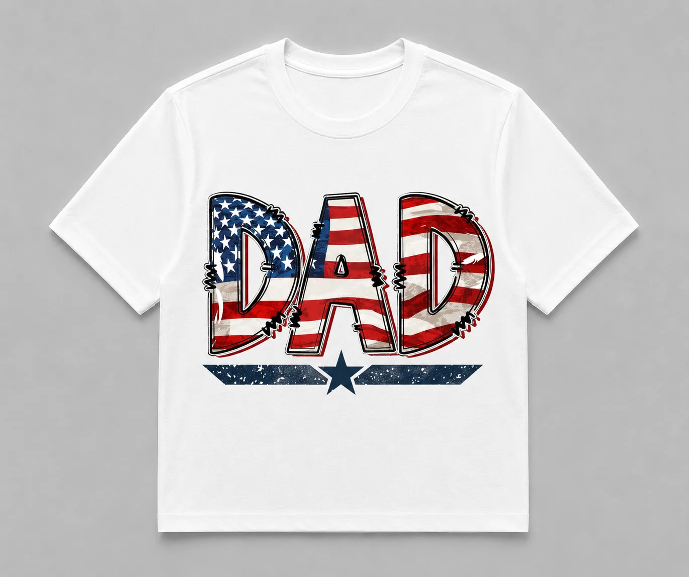 American Flag Dad T-Shirt