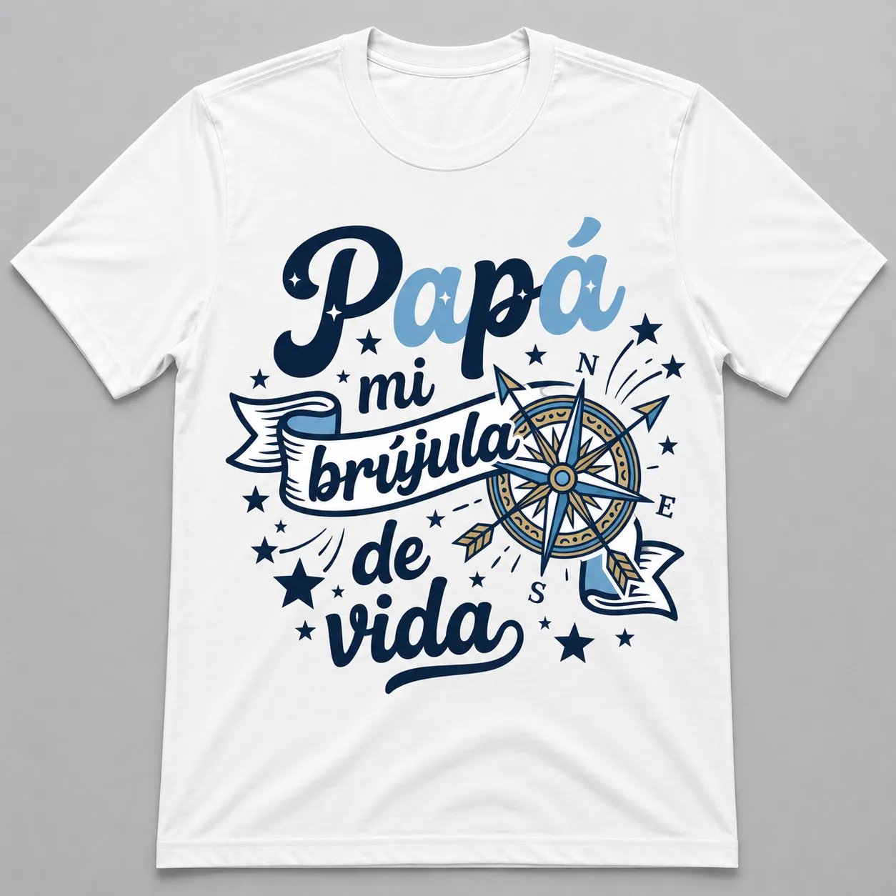 Papá Mi Brújula De Vida Premium T-Shirt