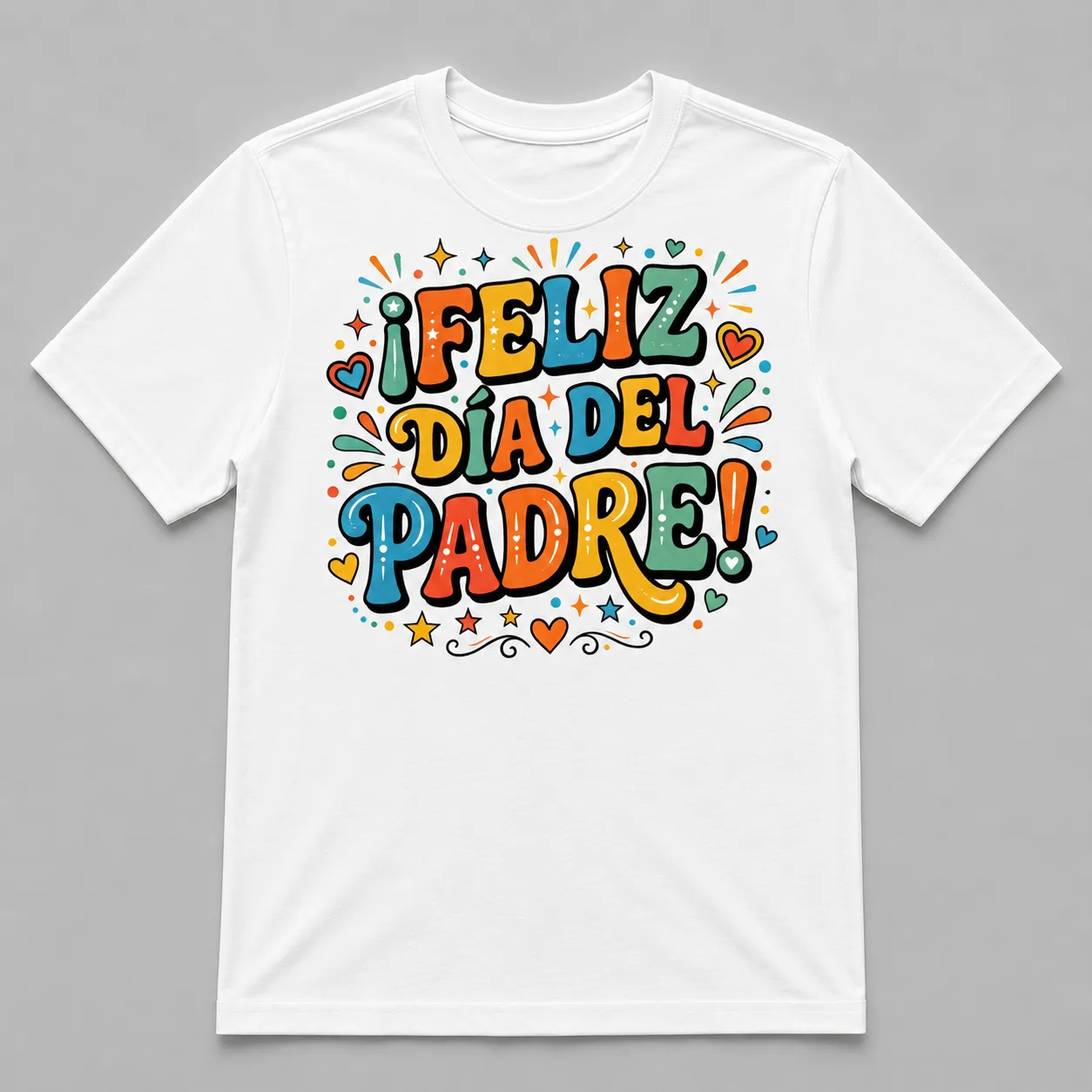 Feliz Día del Padre Colorful T-Shirt