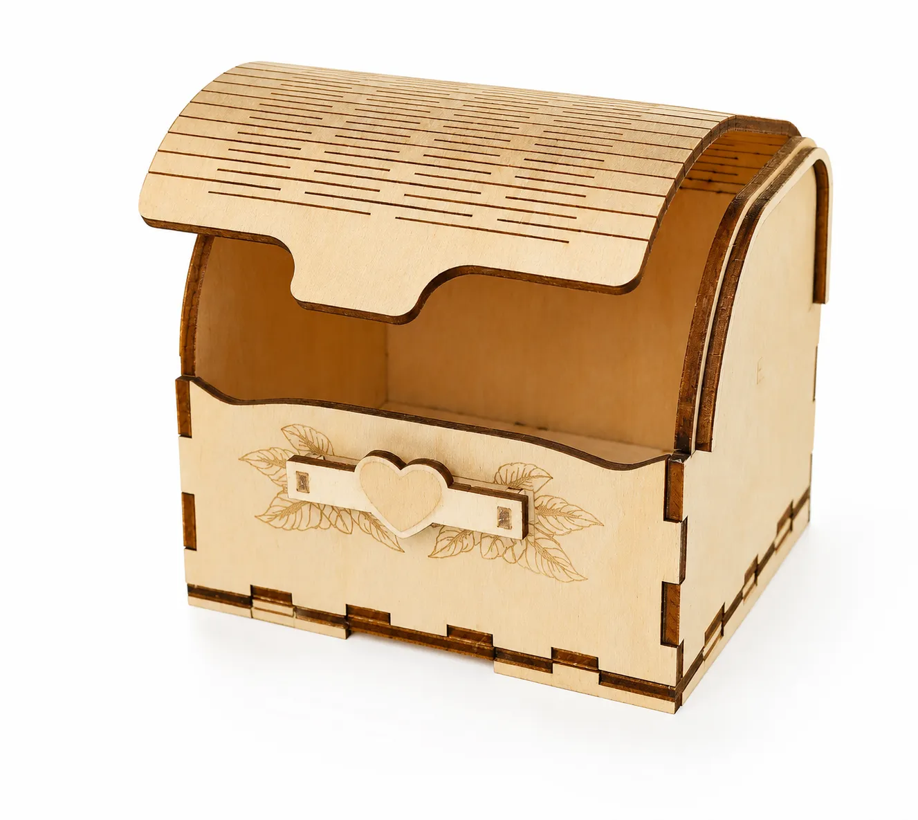 Personalized Wooden Jewelry Box – Chest Style 4x3x3 Inch